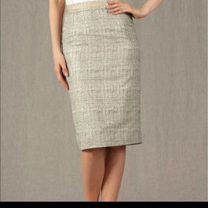 Boden metallic tweed pencil skirt
